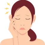 歯は触れていないのが正常?TCHとは 歯列接触癖(TCH)をイメージしたシンプルなイラスト