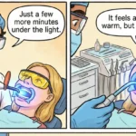 ホワイトニングで噛む面は白くなるのかを説明する歯科ホワイトニングのイラスト